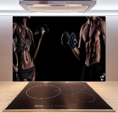 Glazen achterwand keuken Spieropbouw