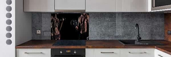 Glazen achterwand keuken Spieropbouw