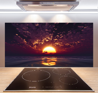 Glazen achterwand keuken Zonsondergang