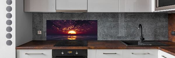 Glazen achterwand keuken Zonsondergang