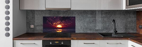 Glazen achterwand keuken Zonsondergang