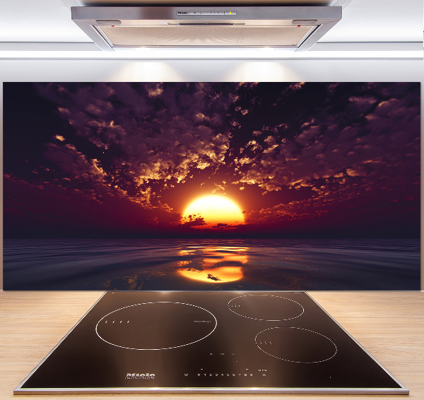 Glazen achterwand keuken Zonsondergang