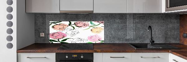 Achterwand keuken Pioenrozenknoppen