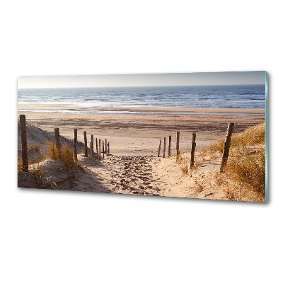 Spatscherm keuken duinen aan zee