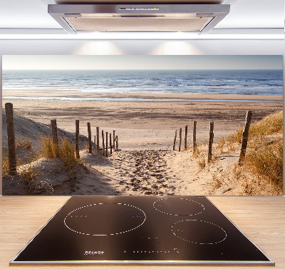 Spatscherm keuken duinen aan zee