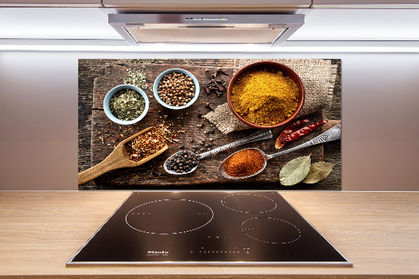 Glazen achterwand keuken Specerijenmengsel