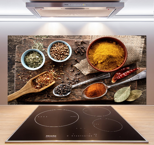 Glazen achterwand keuken Specerijenmengsel