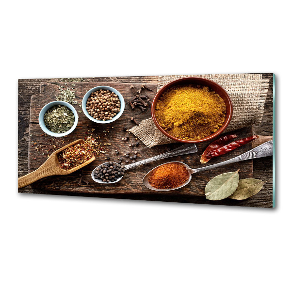 Glazen achterwand keuken Specerijenmengsel