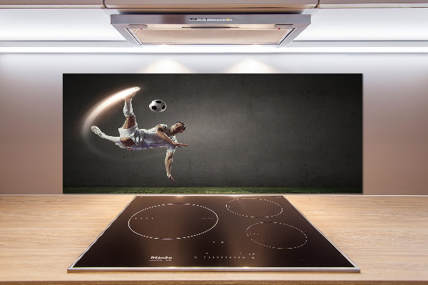 Spatscherm keuken Voetballer