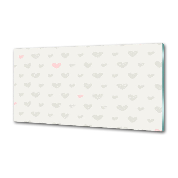 Achterwand keuken Achtergrond met hartjes