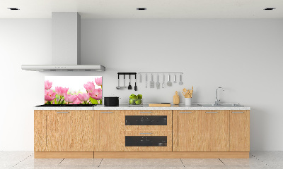 Keuken achterwand Roze tulpen