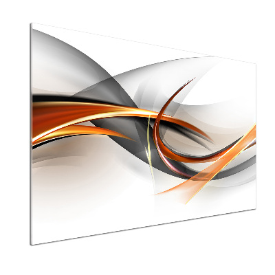 Spatscherm keuken Abstracte golven