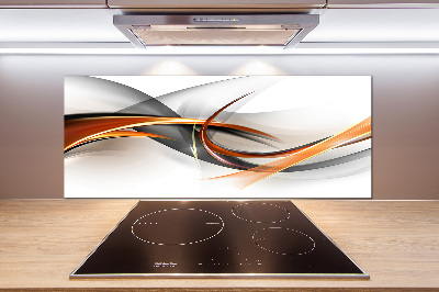 Spatscherm keuken Abstracte golven