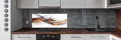 Spatscherm keuken Abstracte golven