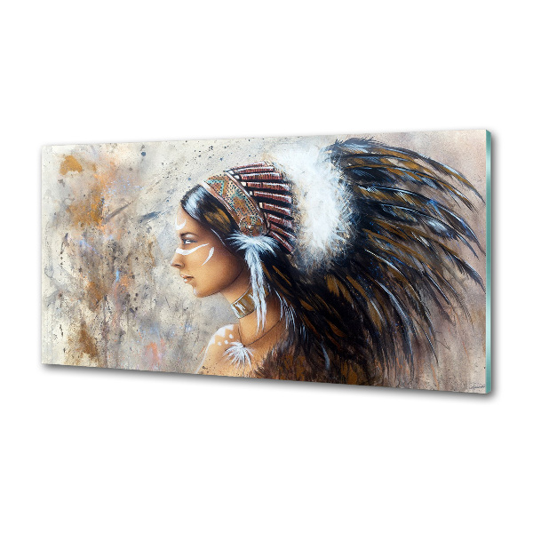 Spatplaat keuken Indiase vrouw