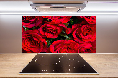 Achterwand keuken Rode rozen