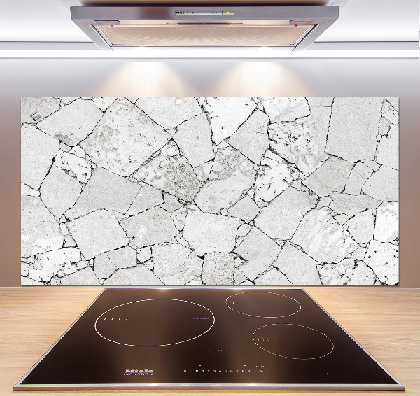 Spatplaat keuken Stenen muur