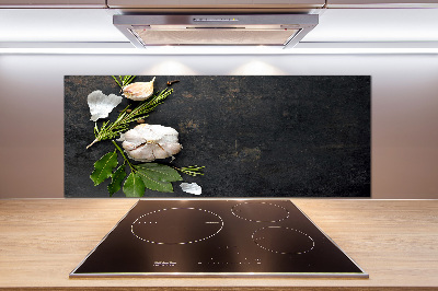 Spatplaat keuken Knoflook