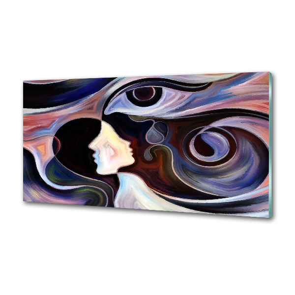 Spatscherm keuken Abstractie