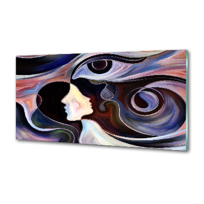 Spatscherm keuken Abstractie