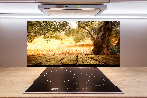 Keuken achterwand Olijfboom