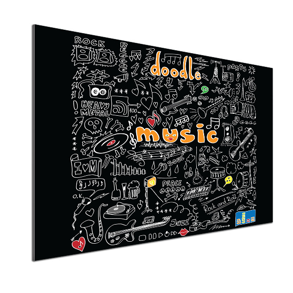 Spatplaat keuken Muzikale symbolen