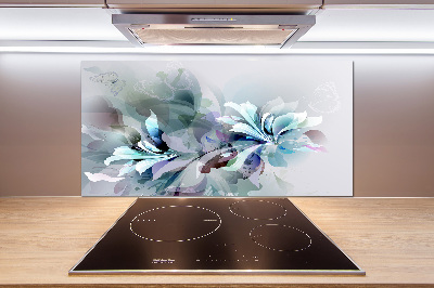 Achterwand keuken Abstracte bloemen