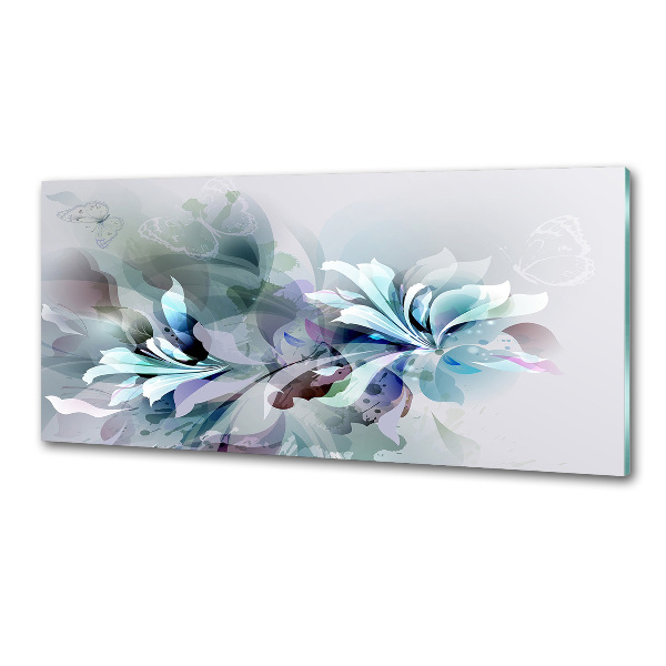 Achterwand keuken Abstracte bloemen