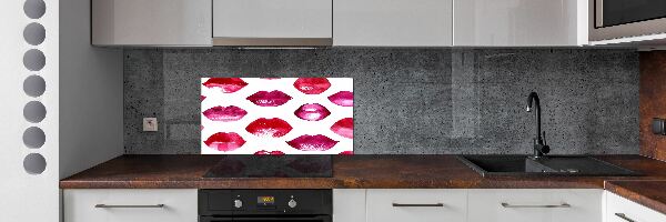 Keuken achterwand Rode lippen