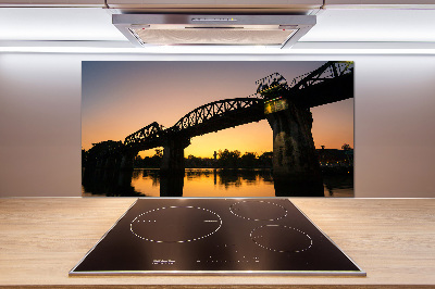 Glazen achterwand keuken Brug in Thailand