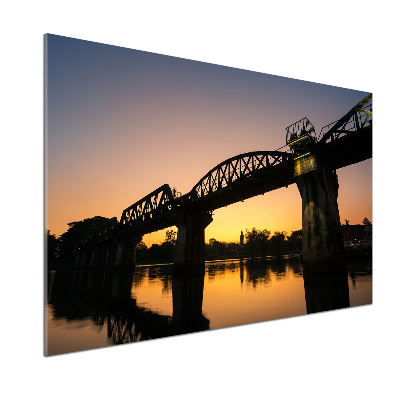 Glazen achterwand keuken Brug in Thailand