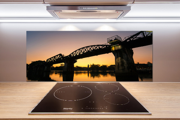 Glazen achterwand keuken Brug in Thailand