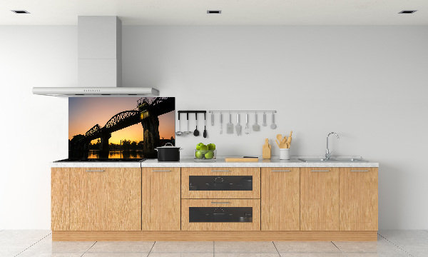 Glazen achterwand keuken Brug in Thailand