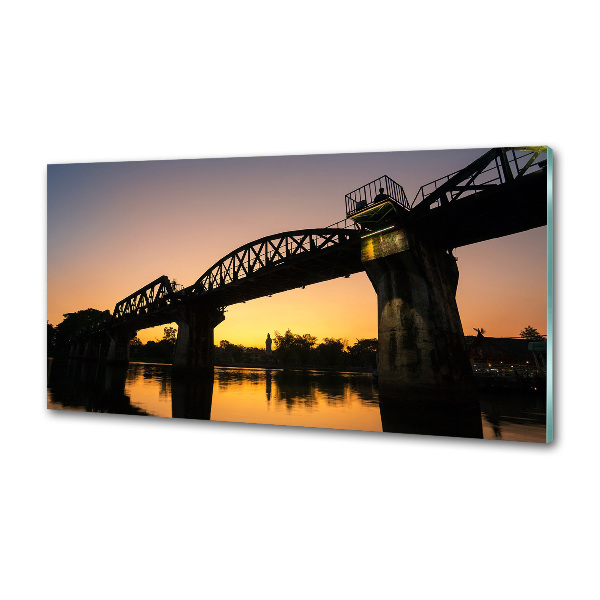 Glazen achterwand keuken Brug in Thailand