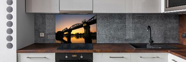 Glazen achterwand keuken Brug in Thailand