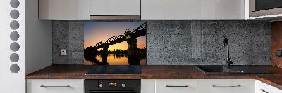 Glazen achterwand keuken Brug in Thailand