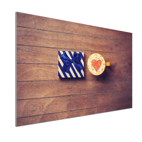 Achterwand keuken Koffie en een cadeautje