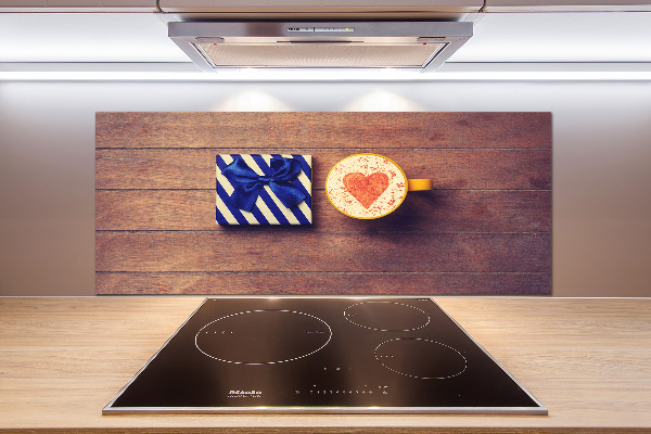 Achterwand keuken Koffie en een cadeautje