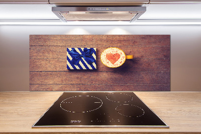 Achterwand keuken Koffie en een cadeautje