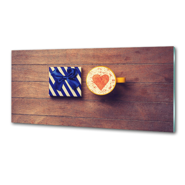 Achterwand keuken Koffie en een cadeautje