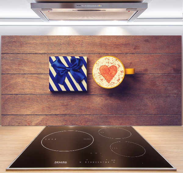 Achterwand keuken Koffie en een cadeautje