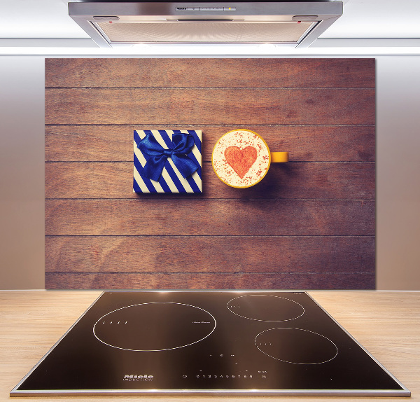 Achterwand keuken Koffie en een cadeautje