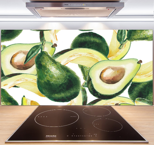 Spatscherm keuken Avocado