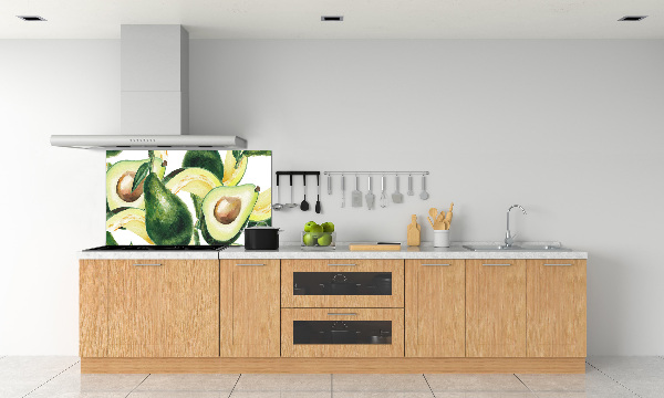 Spatscherm keuken Avocado