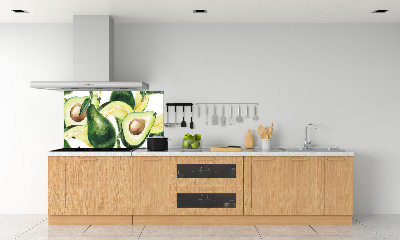 Spatscherm keuken Avocado