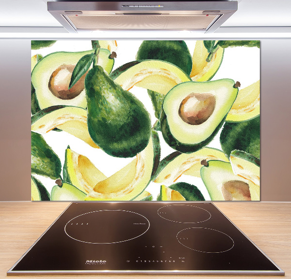 Spatscherm keuken Avocado