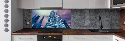 Achterwand keuken Wolkenkrabbers