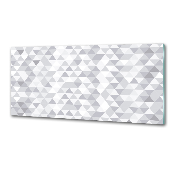 Achterwand keuken Grijze driehoeken