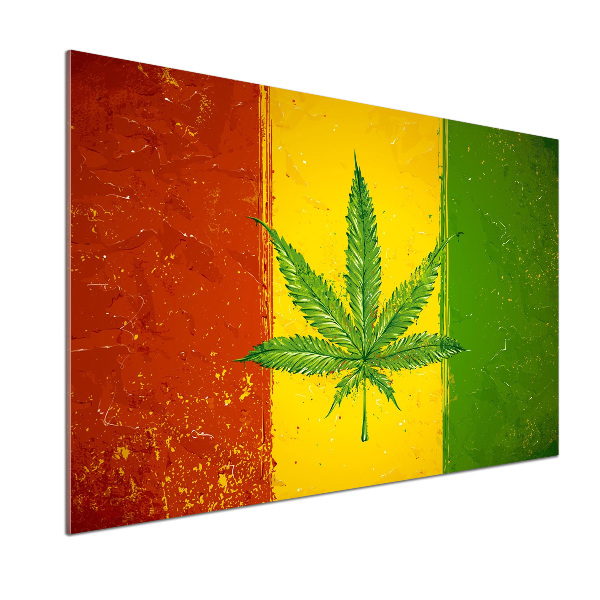 Spatscherm keuken Rasta-vlag