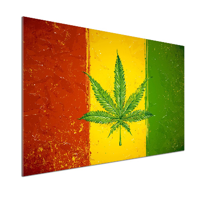 Spatscherm keuken Rasta-vlag
